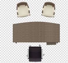 Brown Wooden Desk And Chairs Illustration Table Furniture