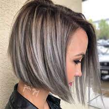 Stormy Silver Color Formula Behindthechair Com Gray Hair Highlights Hair Styles Short Hair With Layers