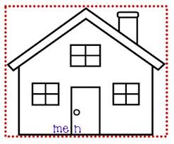 Black And White Outline House Clipart Syllables House Clipart Simple House Drawing House Outline
