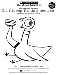 The pigeon will be your best friend—if you have a bus and you let him drive it. Pigeon Finds A Hot Dog Printable Coloring Sheet Birthday Party Coloring Home