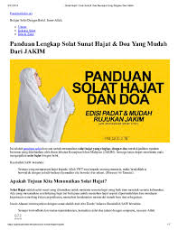 Aku berniat melaksanakan salat sunat ba'diyyah isya 2 rakaat, karena allah. Pdf Solat Hajat Cara Solat Doa Mustajab Yang Ringkas Dari Jakim20190524 5421 1kx9aqh Hazim Assigment Academia Edu