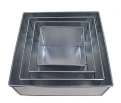 Square Multilayer Wedding Birthday Cake Baking Pan Set Of 4 Cake Tins 4 Deep Be Sure To Check Out This Awesome Pr Cake Baking Pans Cake Pans No Bake Cake
