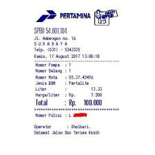 Klik 2x file pspbu dan tampilannya sbb : Font Yang Dipakai Spbu Sedang