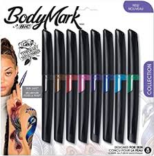 Painless and easy to apply. Amazon Com Bic Bodymark Temporary Tattoo Marker Temporary Tattoo Pen Assorted Colors 8 Count Office Products