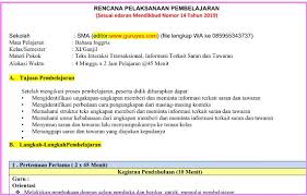 Kelompok 1 direktorat pembinaan sma direktorat jenderal pendidikan dasar dan. Rpp 1 Lembar Bahasa Inggris Sma Smk Kelas 11 Semester 1 Situs Guru