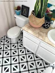Maybe you would like to learn more about one of these? How To Stencil Black White Bathroom Floor Tiles Diy Decor Project Royal Design Studio Stencils
