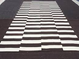 Black White And Brown Rug White Cream And Black Brown Rug75x12 Feet Etsy Modern Vintage Homes Brown Rug Black And Brown
