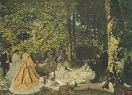 Oggi proviamo con un quadro molto diverso: Claude Monet Colazione Sull Erba Frammento 1866 150 418 Cm Descrizione Dell Opera Arthive