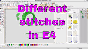 Wilcom E4 Studio Embroidery Sew Many Different Stitches To