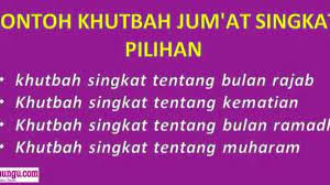 Contoh Khutbah Jum At Singkat Pilihan Berbagai Topik Lengkap
