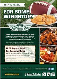 Free Seasoned Fries With Your Boneless Wings At Wing Stop Coupon Via The Coupons App Wingstop Boneless Wings Seasoned Fries