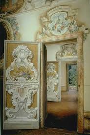 Doorway Decorazioni Barocche Murale Porte Finestre Interne