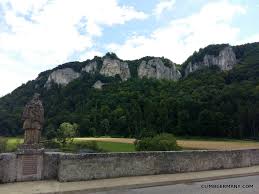 Hausen im tal 600 m 1968 ft. The Hausener Felsen Or Hausen Crags Dotted Along The Valley Wall Across From Hausen Im Tal