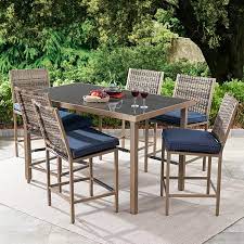 Check spelling or type a new query. Better Homes Gardens Gardenvale 7 Piece Outdoor Bar Height Patio Dining Set Walmart Com Walmart Com