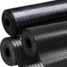 Black Anti Slip Shed Van Garage Workshop Rubber Flooring Matting Roll 1 5m X 3mm Garage Floor Rubber Flooring Garage Floor Tiles