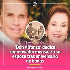 Don Alfonso cumplió un hito importante en su vida personal, el  post-aniversario 50, también conocido como las 'bodas de oro', junto a su  esposa Priscilla Rendón Morla. En redes sociales, el icónico