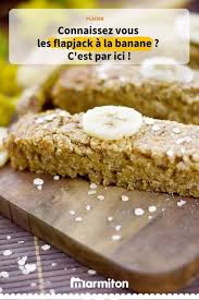Flapjack A La Banane Barre D Avoine Recette Recettes De Cuisine Alimentation Recette