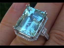 22 000 Gia Certified Flawless Natural Aquamarine Diamond 14k White Gold Estate Ring C528 Youtube Aquamarine Jewelry Jewelry Rings Diamond Diamond