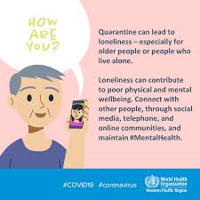 Quarantine can feel lonely, but you're not alone. Connecting with other  people is good for everyone's #MentalHealth. #COVID19 #coronavirus  #HealthyAtHome