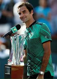 Federer d robert federer nadal djokovic indian wells indian wells draw indian wells predictions indian wells round three murray loss to pospisil upsets indian wells 2017. Discours De Roger Federer Indian Wells 2017 Rf Et Son Trophee Roger Federer Tennis Players Roger Federer Family