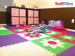 Softtiles 2x2 Flower Mats Kids Foam Mats Soft Tiles Family Room Playroom