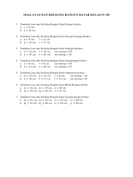 Maybe you would like to learn more about one of these? Soal Matematika Kelas 4 Bangun Datar Pdf Cara Golden