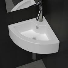 Lavabo Avec Trou De Trop Plein 45x32x12 5 Cm Blanc Lave Main Angle Coin Lavabos Lave Main