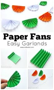 Paper Fan Bunting For Indian Independence Day How To Make Paper Fan Bunting Ho Independence Day Decoration Independence Day Wallpaper Indian Independence Day