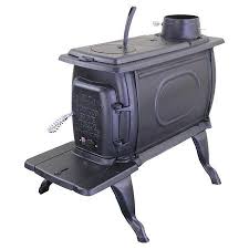 Cast Iron Wood Burning Stove With 2 Lift Out Cook Lids And A Cool Touch Spring Handle Product Woo Wood Burning Stove Wood Stove Fireplace Wood Pellet Stoves