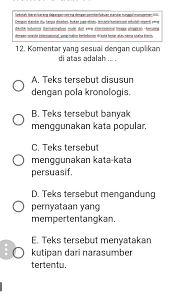 Perbuatan yusna melarikan diri dari rumah merupakan keputusan yang salah karena hanya didasarkan emosi sesaat. Bahasa Indonesia Kelas 12 Sma Teks Editorial Jawab Ya No 12 Jangan Asal Baca Soalnya Yang Teliti Brainly Co Id