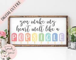Movie quotes,funny movie quotes,love quotes. Melt Like A Popsicle Etsy