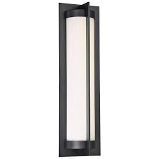 Dweled Oberon 20 High Black Led Outdoor Wall Light 41x21 Lamps Plus