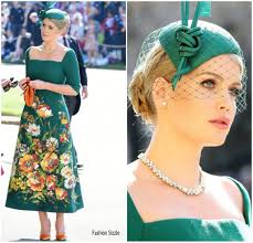 Lady Kitty Spencer In Dolce Gabbana Alta Moda Prince Harry Meghan Markle S Royal Wedding Fashionsi Kitty Spencer Dolce And Gabbana Princess Diana Niece