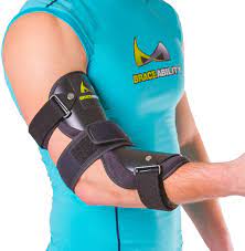 Amazon Com Braceability Cubital Tunnel Syndrome Elbow Brace Splint To Treat Pain From Ulnar Nerve Entrapment Hyperextended Elbow Prevention And Post Surgery Arm Immobilizer S Small Medium Industrial Scientific