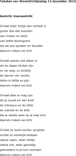 Teksten Van Wereldlichtjesdag 12 December Gedicht Kaarsenlicht Pdf Free Download