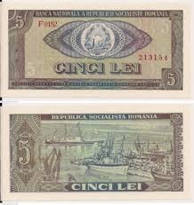 1 euro = 4.8746 lei. 5 Lei Romania Numista