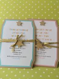 Handmade Twinkle Little Star Baby Shower Invitation Star Baby Shower Invitations Unique Baby Shower Invites Baby Shower Invitations For Boys