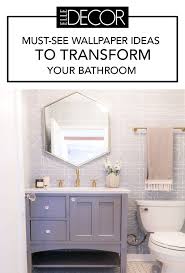 For daily updates & inspiration ⬇️ follow @bathroom_decor. Best Bathroom Wallpaper Ideas 22 Beautiful Bathroom Wall Coverings