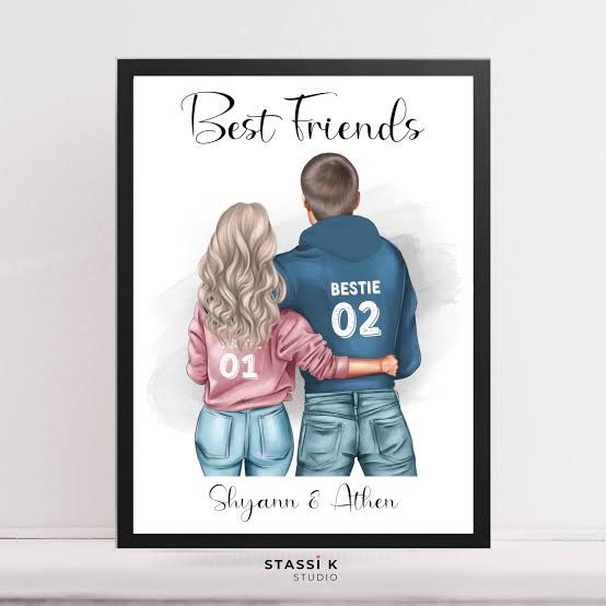 Personalised Friend Print – Custom Friendship Gift - Etsy