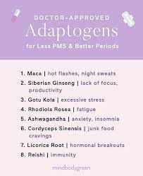 8 Doctor Approved Adaptogenic Herbs For Less Pms Better Periods Adaptogenic Herbs Menstrual Health Hormone Supplements