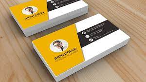 Flexible payments, business purchases, business card specialists Design Cool Business Card In Photoshop Black Yellow White Youtube