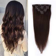 18 in to ft conversion. Amazon Com 18 Inches Clip In Extensions Real Human Hair 70g 7pcs 16 Clips Straight 100 Remy Human Hair Extensions For Women Dark Brown 2 Color Beauty