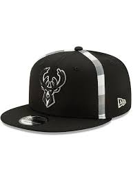 New Era Icon Black Rainbow Stripe Milwaukee Bucks Snapback Cap Bucks Pro Shop