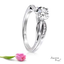 Anillo De Oro Blanco 14kt Modelo Wg1429977 Diamante Round 0 41 Quilates Color H Claridad Vv Anillos De Compromiso Sortija De Compromiso Anillos De Oro Blanco