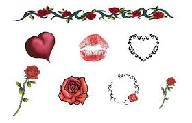 Heart Tattoo Designs Red Heart And Rose Flower Armband Tattoos Designs Armband Tattoo Design Arm Band Tattoo Heart Tattoo