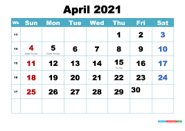 Download free printable 2021 calendar templates that you can easily edit and print using excel. Free Printable 2021 Calendar April As Word Pdf Free Printable 2021 Monthly Calendar With Holidays