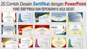 20 Contoh Sertifikat Piagam Penghargaan Yang Dibuat Dengan Powerpoint Youtube Pengikut