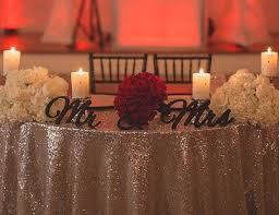 Elegant Script Mr Mrs Wood Signs For Head Table At Wedding Reception Availa Wedding Reception Head Table Wedding Couple Table Decoration Wedding Couple Table