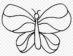 Easy butterfly coloring pages for kids. Butterfly With Wings That Simple Coloring Sheet Free Butterfly Coloring Pages Printable Free Transparent Png Clipart Images Download