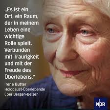 Nach ihrer Flucht aus Bergen-Belsen hat sich die Holocaust-Überlebende  Irene Butter in den USA ein neues Leben aufgebaut. Nun kommt die 91-Jährige  zu der Gedenkfeier nach Bergen-Belsen in das Land der einstigen